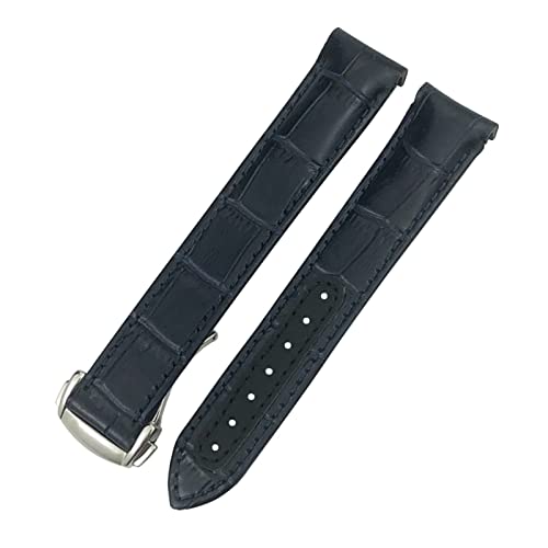 TINTAG Uhrenarmband für Omega Seamaster Diver 300 Aqua Terra AT150, Rindsleder, 19 mm, 20 mm, 21 mm, 22 mm, gebogenes Ende, 21 mm, Achat von TINTAG