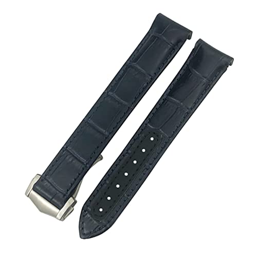 TINTAG Uhrenarmband für Omega Seamaster Diver 300 Aqua Terra AT150, Rindsleder, 19 mm, 20 mm, 21 mm, 22 mm, gebogenes Ende, 21 mm, Achat von TINTAG