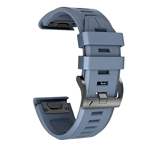 TIOYW 22 x 26 mm Silikonband für Garmin Fenix 7x 7 6X 6 Pro 5 5X Plus Smart Watch Schnellverschluss-Armbänder Fenix 3 3HR Uhrenarmbandzubehör, 26mm Fenix5X 5XPlus, Achat von TIOYW