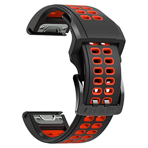 TIOYW Ersatz-Uhrenarmband aus Silikon für Garmin Fenix 7X 7 Epix 6 6X Pro 5 5X Plus 945 3 3HR MK1 22 26 mm Smart Watch Correa Armband, 22mm Fenix 6 6Pro, Achat von TIOYW