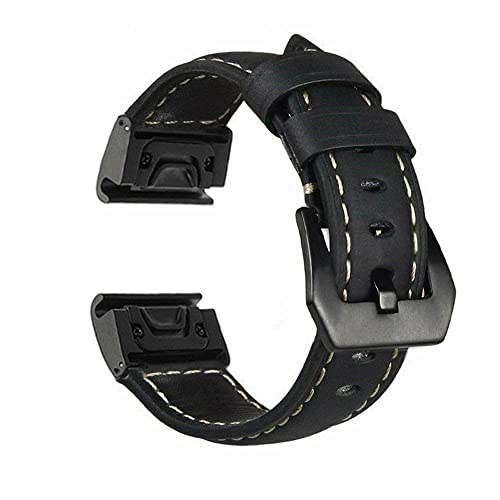 TIOYW Lederarmband für Garmin Fenix 5/5X/5S Plus 6/6X/6S Pro Smart-Armband 20, 22, 26 mm, schnell und einfach anzubringen, 20mm Descent Mk2S, Achat von TIOYW