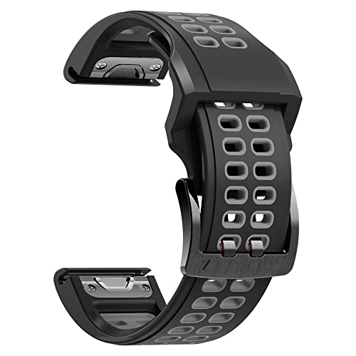 TIOYW Smartwatch-Armband für Garmin Fenix 7 7X 6 6X 5X 5 3 3HR Forerunner 945/Garmin Epix Schnellverschluss-Armband aus Silikon, 22mm Fenix 5 5Plus, Achat von TIOYW