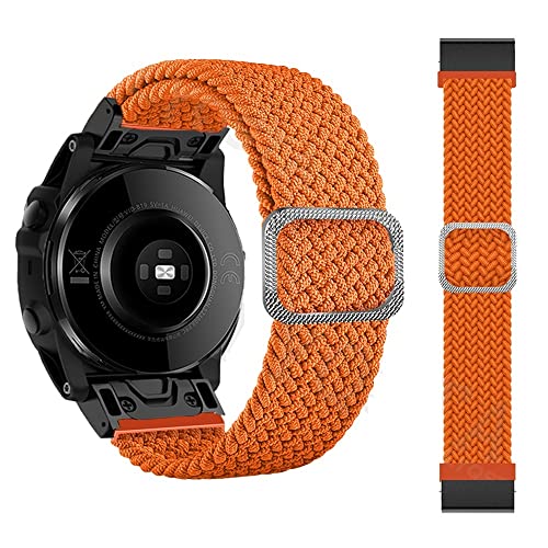 TIOYW Uhrenarmband für Garmin Fenix 7X 7 6X 6 Pro 5X 5 Plus 3 3HR Forerunner 935, geflochtenes Solo Loop, Nylon, Schnellverschluss, 22 mm, 26 mm, 22mm For S60 S62, Achat von TIOYW