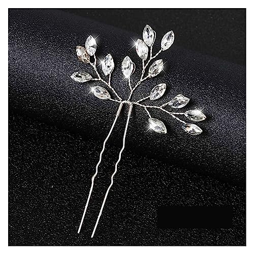 Mix Stil Elegante Kristall Perle Blume Haarschmuck Hochzeit Haarschmuck Haarkamm Braut Haarspangen Tiara Haarschmuck (Color : TS1623-S) von TIYGHI