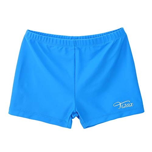 TIZAX Jungen Badehose Kinder Uv-Schutz Badeshorts Badeboxer Schwimmhose Blau 146/152 Etikett 12 von TIZAX