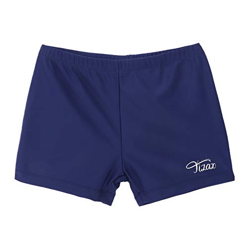 TIZAX Jungen Badehose Kinder Uv-Schutz Badeshorts Badeboxer Schwimmhose Marineblau 11-12 Jahre 146/152 von TIZAX