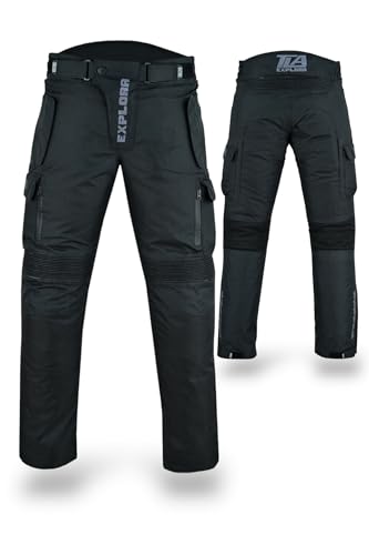 TLA EXPLORA Motorradhose mit Protektoren | Unisex 2-Lagen Motorradhose | Herren 4-Sitz Gepolsterte Motorradhose | Herren und Damen Enduro Motorrad Hose TLA EXPLORA Motorradhose mit Protektoren | Unisex 2-Lagen Motorradhose | Herren 4-Sitz Gepolsterte Motorradhose | Herren und Damen Enduro Motorrad Hose von TLA TROOPS LEGEND RACING APPAREL