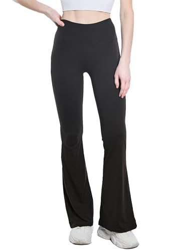 TMK Ausgestellte Leggins mit breitem Schlag, Multipack 1/3/6/12 Stück, perfekt für Yoga, Training, bequem, leicht, Frühling, Sommer, Artikelnummer 4694, Schwarz , Small-Medium von TMK