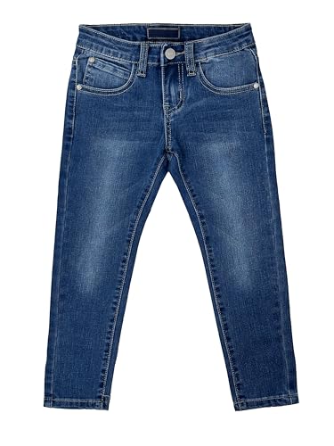 TMK Lange Jeans für Kinder, Jeanshose für Jungen mit elastischem Bund, Denim-Hose Blau Junior 4-14 Jahre (Code 2300), Jeans-2363, 8 Jahre von TMK