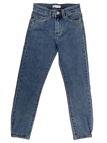 TMK Lange Jeans für Kinder, Jeanshose für Jungen mit elastischem Bund, Denim-Hose Blau Junior 4-14 Jahre (Code 2300), Jeans-9403, 12 Jahre von TMK