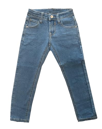 TMK Lange Jeans für Kinder, Jeanshose für Jungen mit elastischem Bund, Denim-Hose Blau Junior Mädchen (Code 2300), Jeans-1070, 12 Jahre von TMK