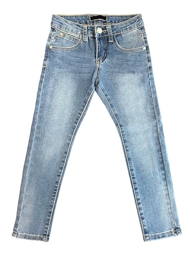 TMK Lange Jeans für Kinder, Jeanshose für Jungen mit elastischem Bund, Denim-Hose Blau Junior Mädchen (Code 2300), Jeans-2360, 12 Jahre von TMK