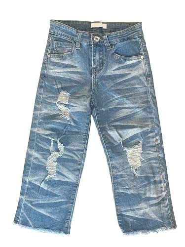 TMK Lange Jeans für Kinder, Jeanshose für Jungen mit elastischem Bund, Denim-Hose Blau Junior Mädchen (Code 2300), Jeans-9493, 12 Jahre von TMK