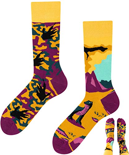 TODO Colours Komodo-Waran Dinosaurier Drachen Socken Herren und Damen (Komodo-Waran, 35-38) von TODO