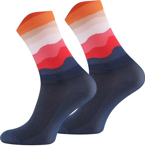 TODO Fahrradsocken Herren und Damen. Atmungsaktive Rennrad Socken. Fahrrad Socken Herren, Radsocken Herren (TuscanyRoads, 35-38) von TODO