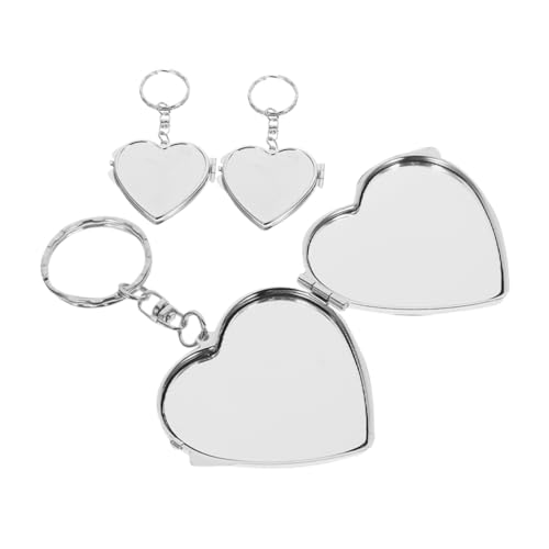 TOGEVAL Vergrößerungsspiegel Mit Licht Kosmetikspiegel 3er Set Klappbare Herz Spiegel Schlüsselanhänger Faltbarer Taschen Spiegel Für Make up Und DIY Schlüsselanhänger Zubehör TOGEVAL Vergrößerungsspiegel Mit Licht Kosmetikspiegel 3er Set Klappbare Herz Spiegel Schlüsselanhänger Faltbarer Taschen Spiegel Für Make up Und DIY Schlüsselanhänger Zubehör von TOGEVAL