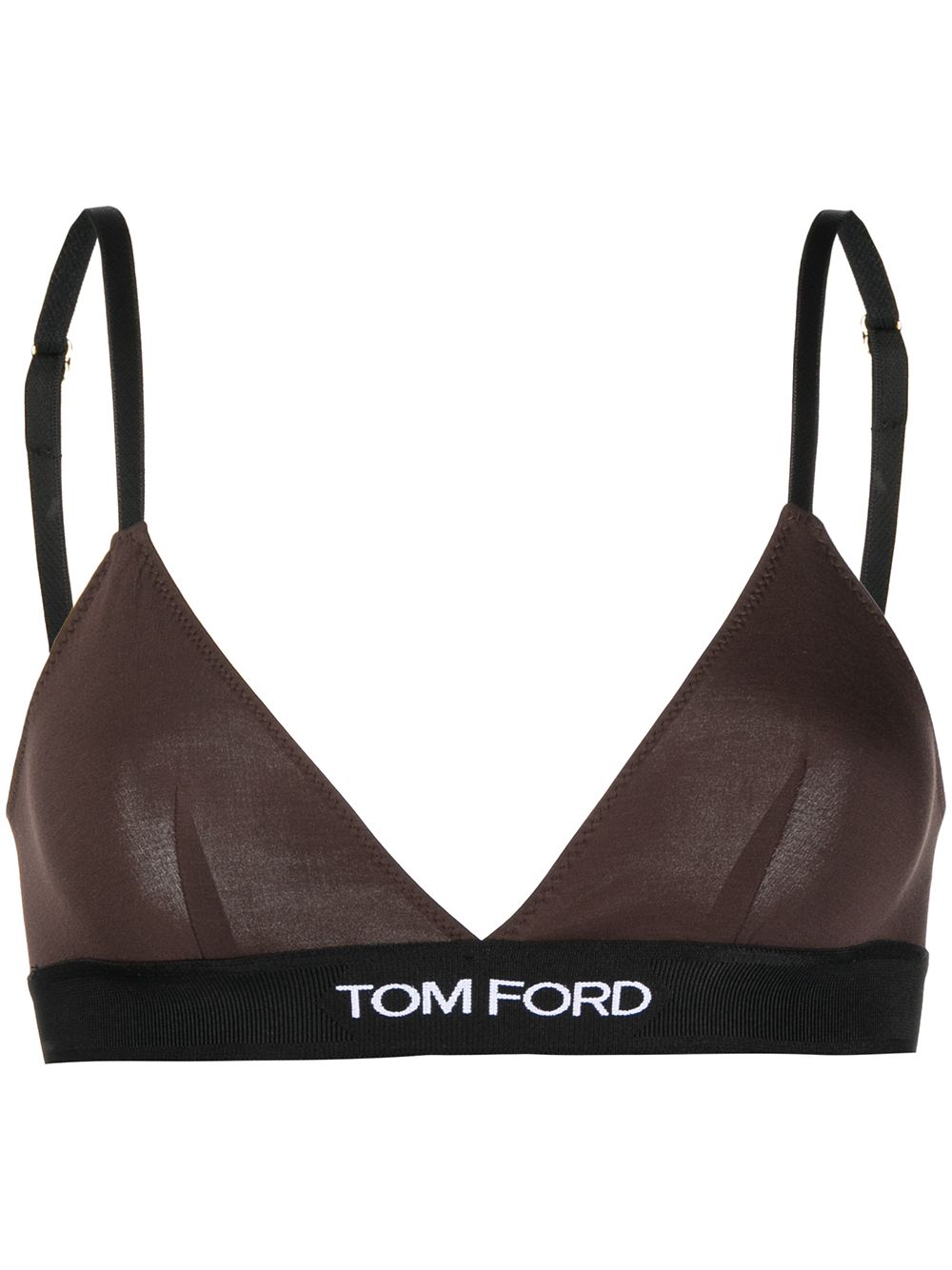 TOM FORD BH mit Logo-Bund - Braun von TOM FORD