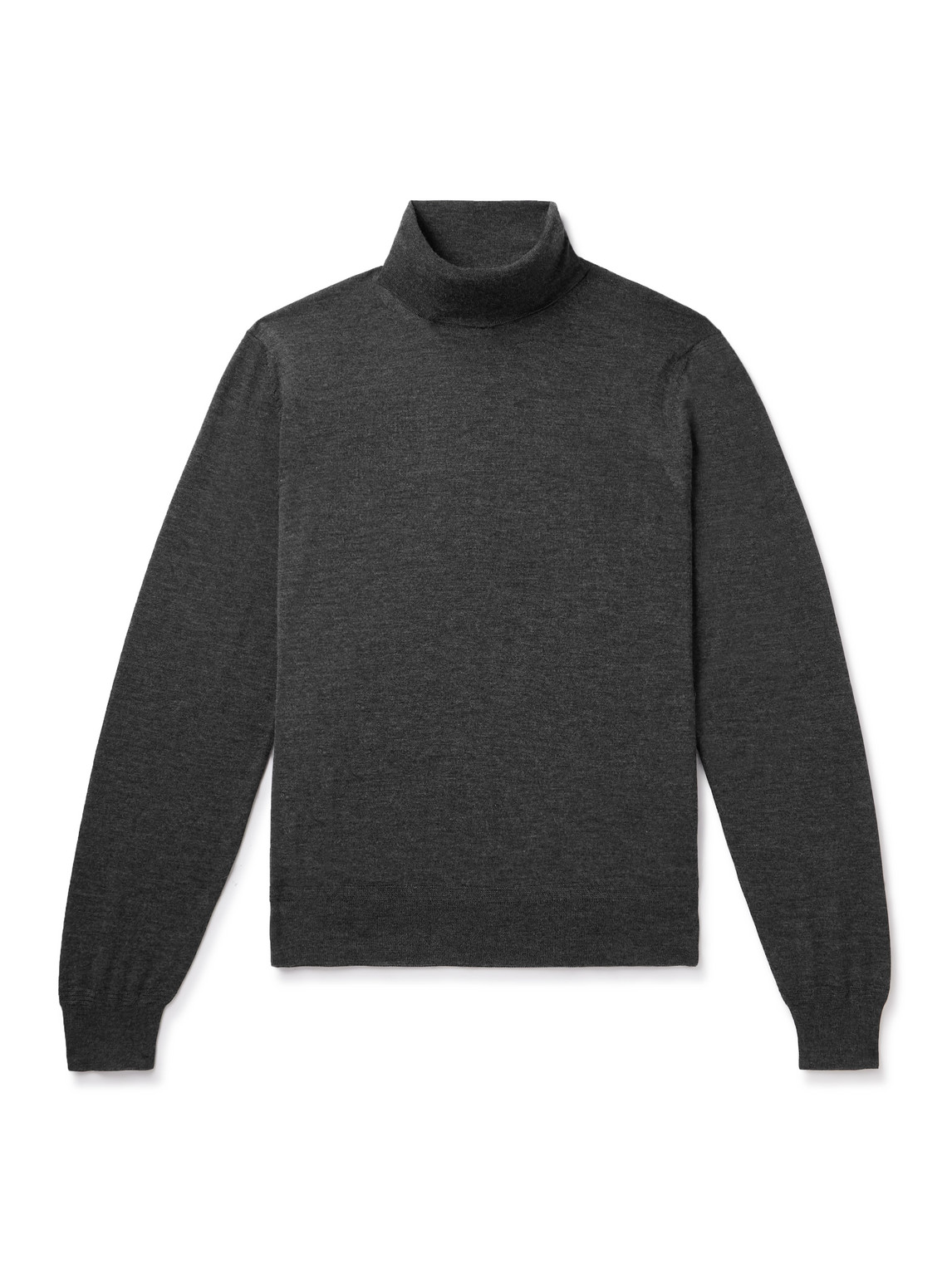 TOM FORD - Cashmere and Silk-Blend Rollneck Sweater - Men - Gray - IT 56 von TOM FORD