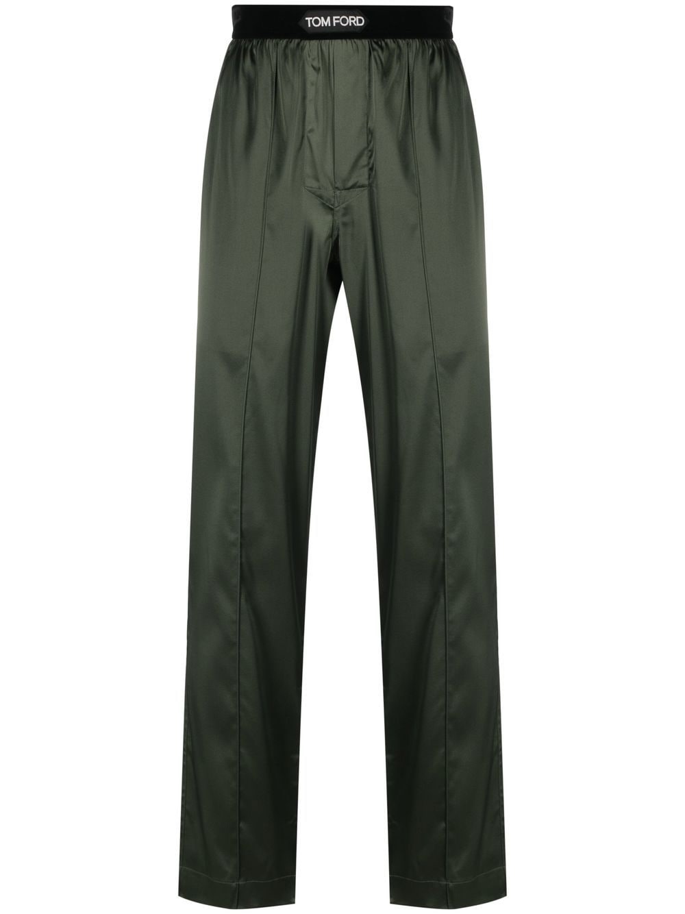 TOM FORD Pyjama-Hose aus Seide - Grün von TOM FORD