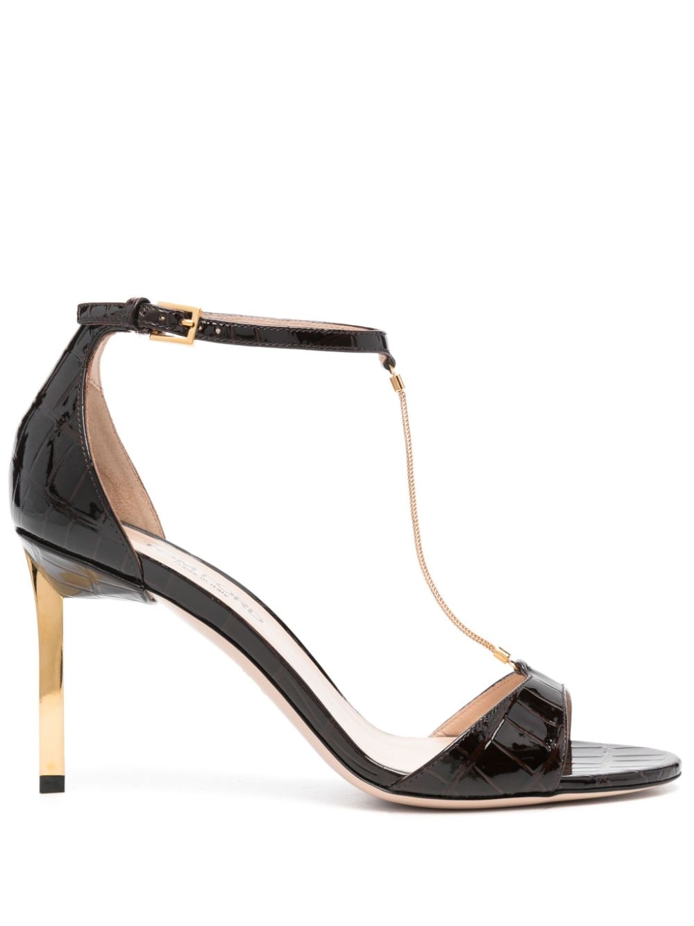 TOM FORD Sandalen mit Kettendetail 85mm - Braun von TOM FORD