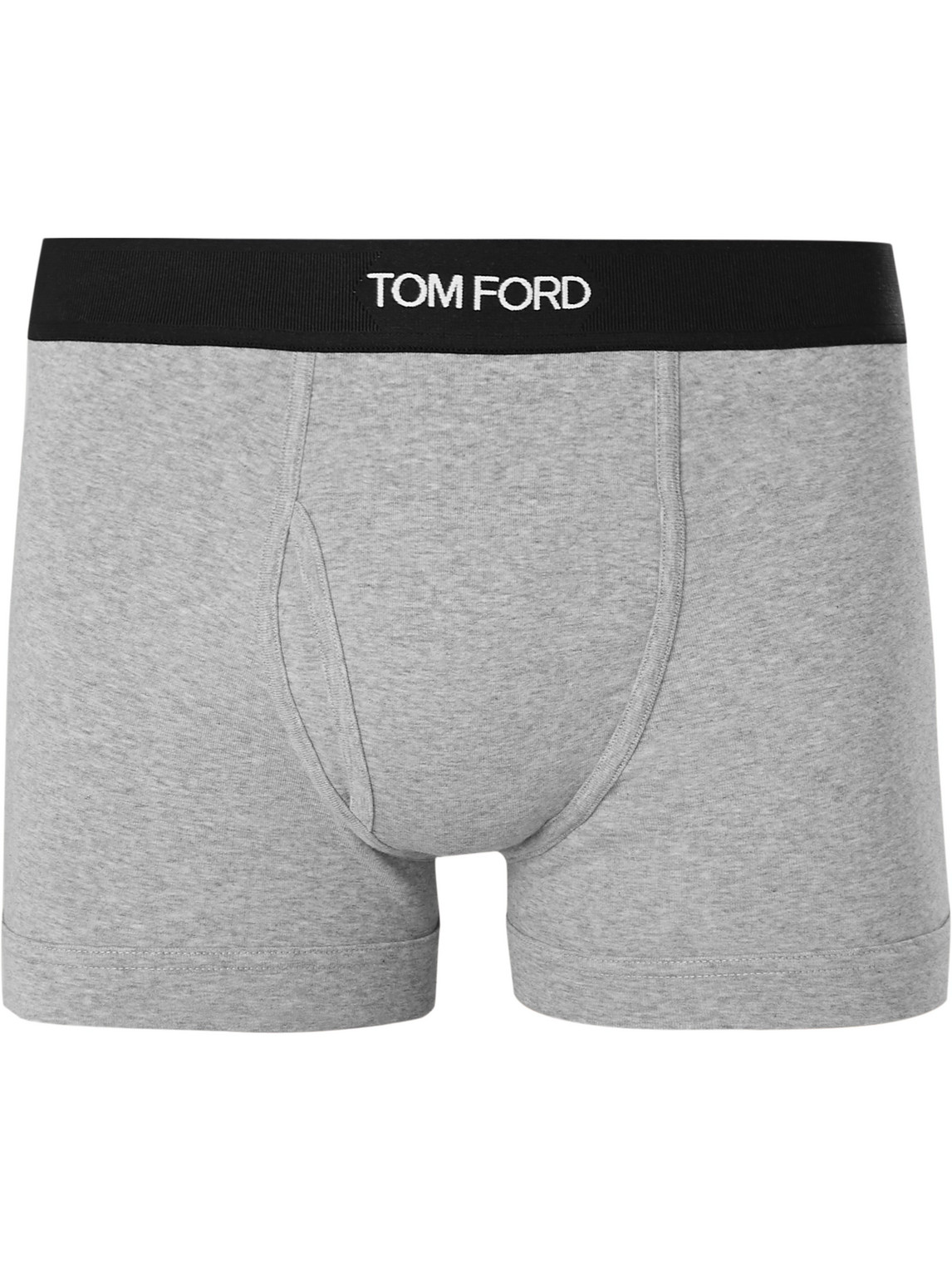 TOM FORD - Stretch-Cotton Boxer Briefs - Men - Gray - S von TOM FORD