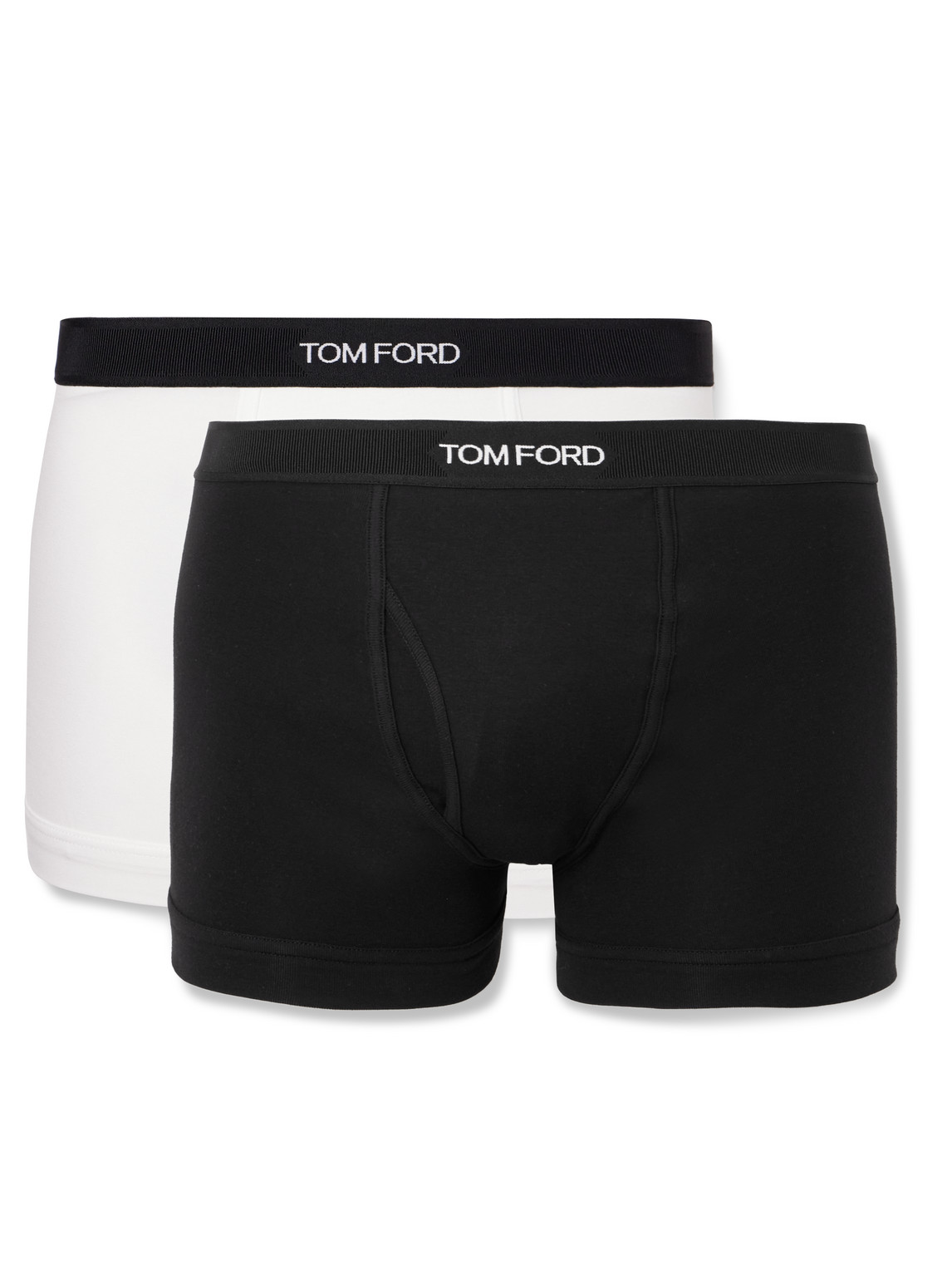 TOM FORD - Two-Pack Stretch-Cotton Jersey Boxer Briefs - Men - Multi - XXL von TOM FORD