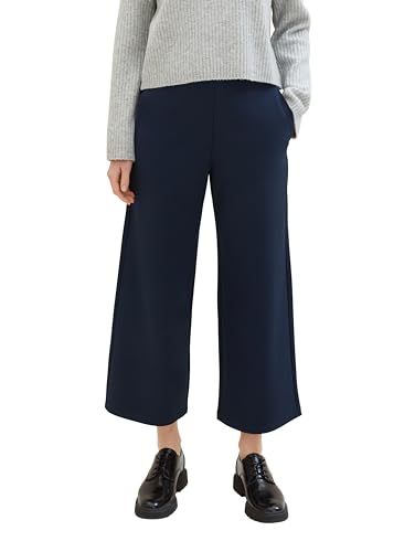 Tom Tailor Denim Damen Basic Culotte Hose, 10668 - Sky Captain Blue, XS von TOM TAILOR Denim