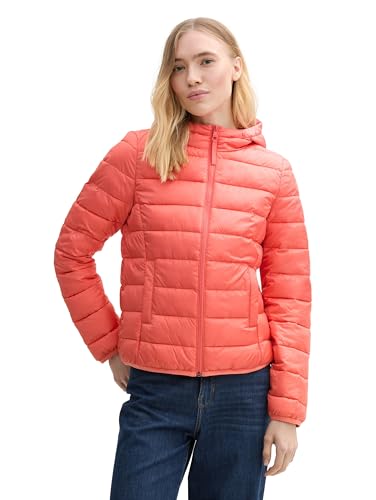 TOM TAILOR Denim Damen Lightweight Steppmantel mit Kapuze,10395 - Porcelain Coral, L TOM TAILOR Denim Damen Lightweight Steppmantel mit Kapuze,10395 - Porcelain Coral, L von TOM TAILOR Denim