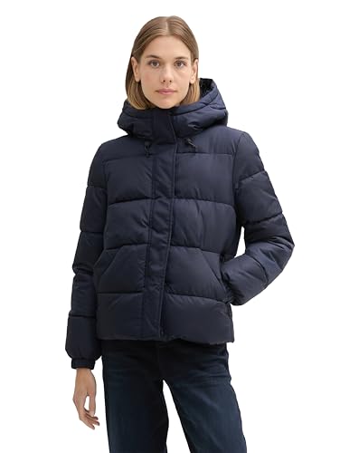 TOM TAILOR Denim Damen Puffer Winterjacke mit Kapuze, 10668 - Sky Captain Blue, L TOM TAILOR Denim Damen Puffer Winterjacke mit Kapuze, 10668 - Sky Captain Blue, L von TOM TAILOR Denim