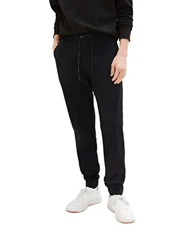 TOM TAILOR Denim Herren Relaxed Fit Hose 1034989, 29999 - Black, L von TOM TAILOR Denim