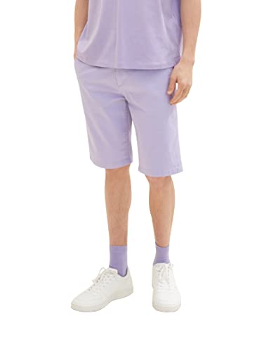 TOM TAILOR Denim Herren Slim Chino Bermuda Shorts 1034976, 31042 - lilac vibe, XL von TOM TAILOR Denim