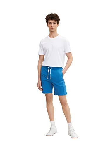 TOM TAILOR Denim Herren Sweat Bermuda Shorts 1031375, 28857 - Blue Petrol, L von TOM TAILOR Denim