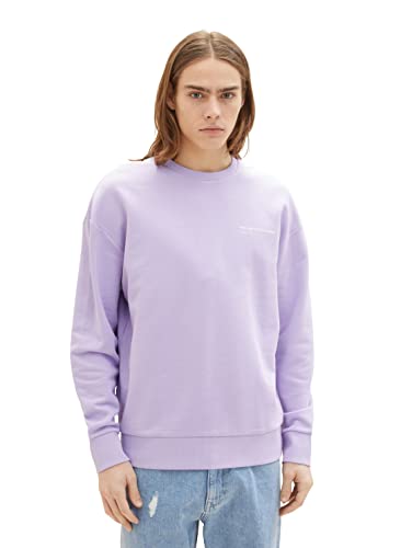 TOM TAILOR Denim Herren Sweatshirt 1035671, 31042 - Lilac Vibe, L von TOM TAILOR Denim