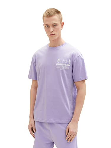 TOM TAILOR Denim Herren T-Shirt 1035600, 31042 - Lilac Vibe, M von TOM TAILOR Denim