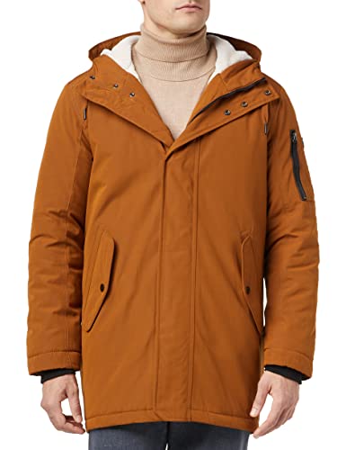 TOM TAILOR Denim Herren Wasserabweisender Parka, gefüttert 1020243, 10353 - Rich Cinnamon, XL von TOM TAILOR Denim