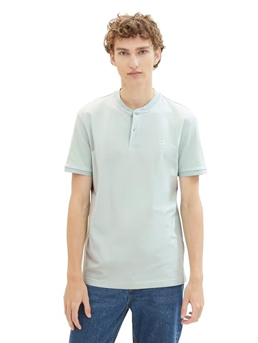 Tom Tailor Denim Herren Relaxed Fit Poloshirt im Washed-Look, 17549 - Sea Foam, XL von TOM TAILOR Denim