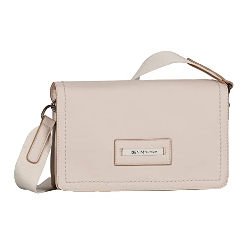 DENIM TOM TAILOR bags Suzan Damen Umhängetasche Umschlagtasche Mittelgroß Beige von TOM TAILOR Denim