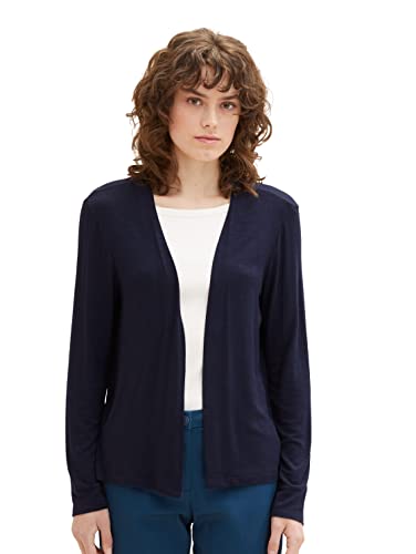 TOM TAILOR Damen Basic Sommer Cardigan , sky captain blue, S von TOM TAILOR