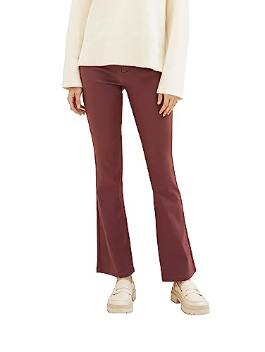 TOM TAILOR Damen 1038339 Kate Narrow Bootcut Jeans, 30337-raisin, 31/30 von TOM TAILOR