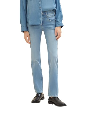 TOM TAILOR Damen Alexa Straight Jeans, 10280 - Light Stone Wash Denim, 27/32 von TOM TAILOR