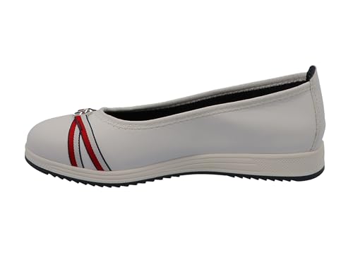 TOM TAILOR Damen 5398601 Ballerinas, Weiß, 38 EU von TOM TAILOR