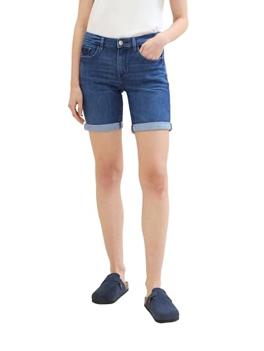 TOM TAILOR Damen Bermuda Jeans Shorts , mid stone wash denim, 29 von TOM TAILOR