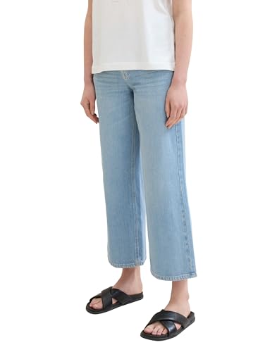 TOM TAILOR Damen Culotte Jeans , light stone bright blue denim, 29/28 von TOM TAILOR