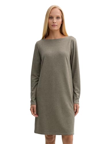 TOM TAILOR Damen Jersey Jaquard Kleid, 36987 - Cargo Beige Mini Pepita, 42 TOM TAILOR Damen Jersey Jaquard Kleid, 36987 - Cargo Beige Mini Pepita, 42 von TOM TAILOR