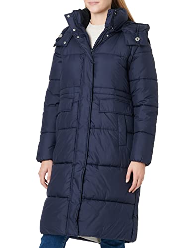 TOM TAILOR Damen Langer Wintermantel 1032504, 30025 - Navy Midnight Blue, S von TOM TAILOR