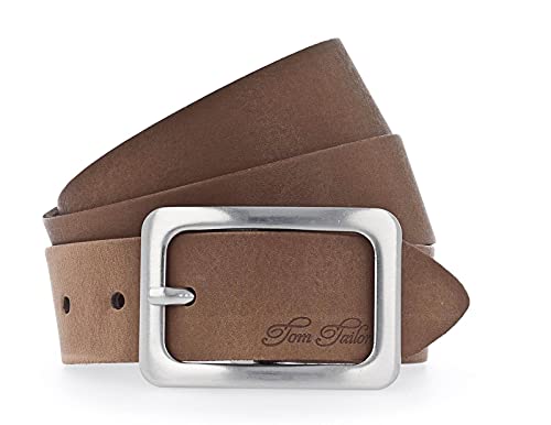 TOM TAILOR Frauen Belts klassischer Leder-Gürtel Gr:-90 EU, Farbe: Cognac (0660) von TOM TAILOR