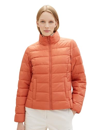 TOM TAILOR Damen Lightweight Steppjacke mit Stehkragen, 28309 - Dusty Apricot, XXL von TOM TAILOR