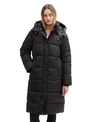 TOM TAILOR Damen Puffer Parka mit Abnehmbarer Kapuze, 14482 - Deep Black, L TOM TAILOR Damen Puffer Parka mit Abnehmbarer Kapuze, 14482 - Deep Black, L von TOM TAILOR