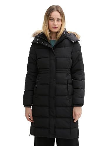 TOM TAILOR Damen Puffer Parka mit Abnehmbarer Kapuze, 14482 - Deep Black, XXXL TOM TAILOR Damen Puffer Parka mit Abnehmbarer Kapuze, 14482 - Deep Black, XXXL von TOM TAILOR