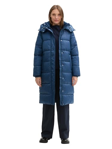 TOM TAILOR Damen Puffer Parka mit Abnehmbarer Kapuze, 26779 - Nighttime Blue, L TOM TAILOR Damen Puffer Parka mit Abnehmbarer Kapuze, 26779 - Nighttime Blue, L von TOM TAILOR